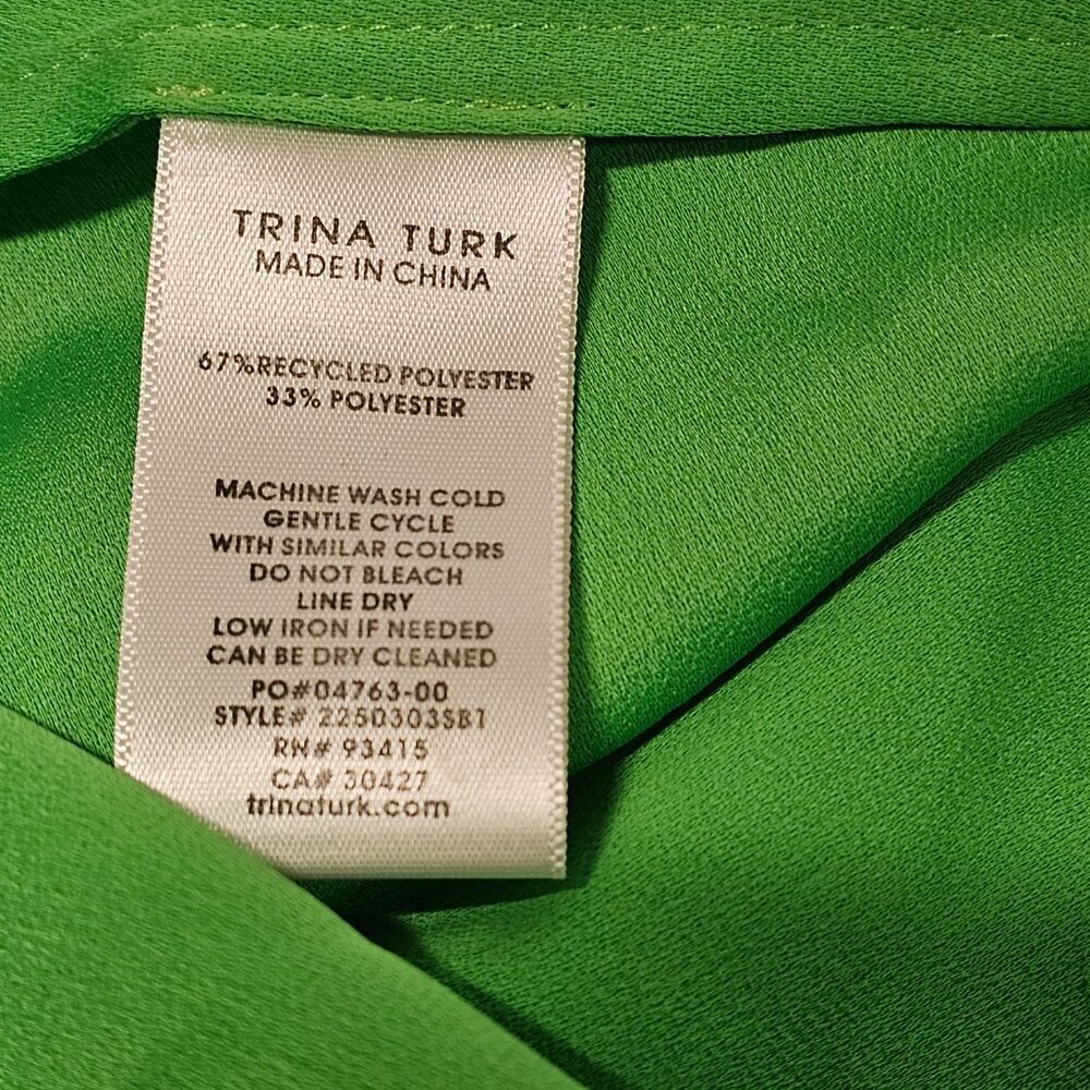 Trina Turk Radiant Dress Women Size XXL Green - Picture 10 of 13